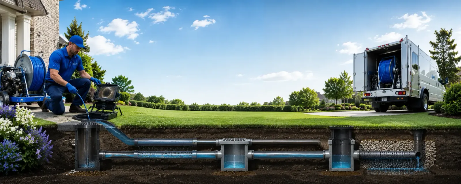 Outdoor drain cleaning information for Salado, TX